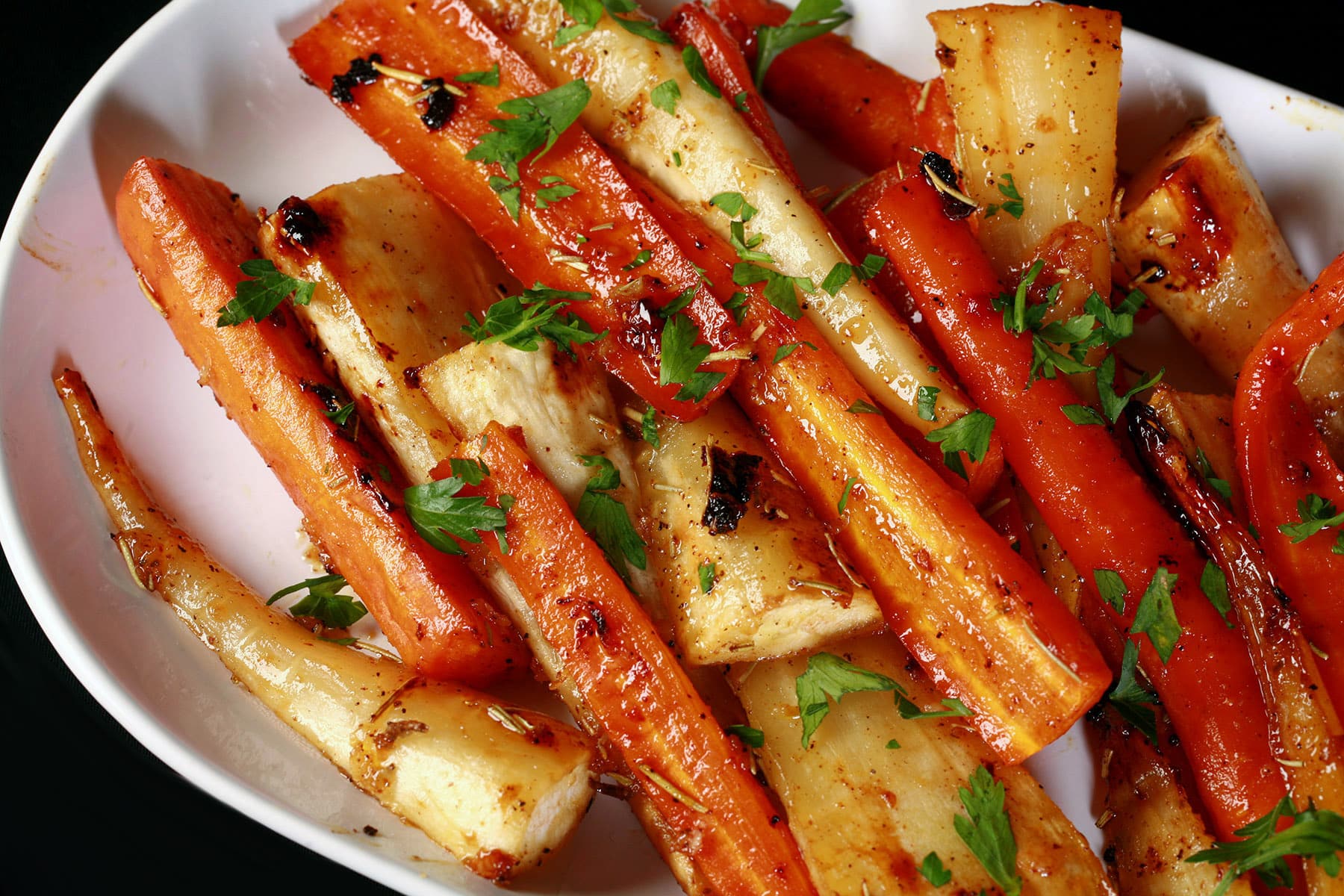 Easy Honey Recipes Roasted Carrots and Parsnips